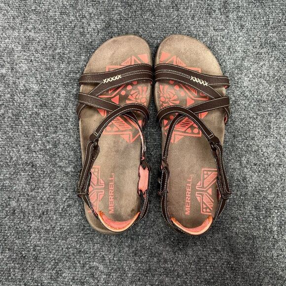 Merrell Sandspur Sandals Women's 10 Cocoa Coral Strappy Outdoor Athletic Water - Picture 8 of 12